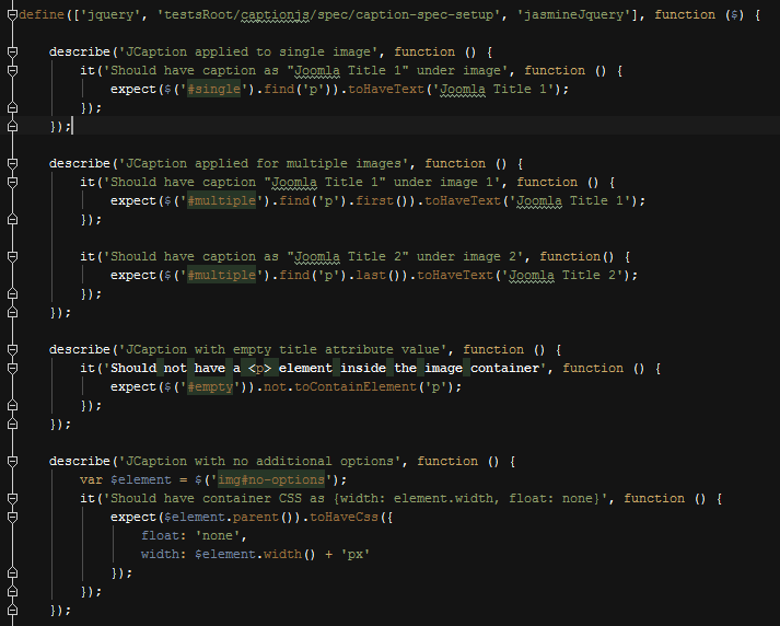 Test cases